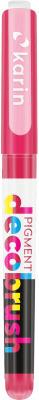 Actual product image Karin PIGMENT DECO BRUSH - Brush Marker (magenta red 213U, 4 x)