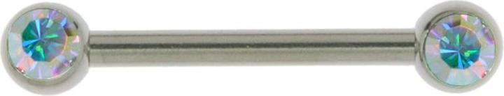 Image du produit Bijouteria Piercing poitrine (Cristal Premium, Acier chirurgical 316L)