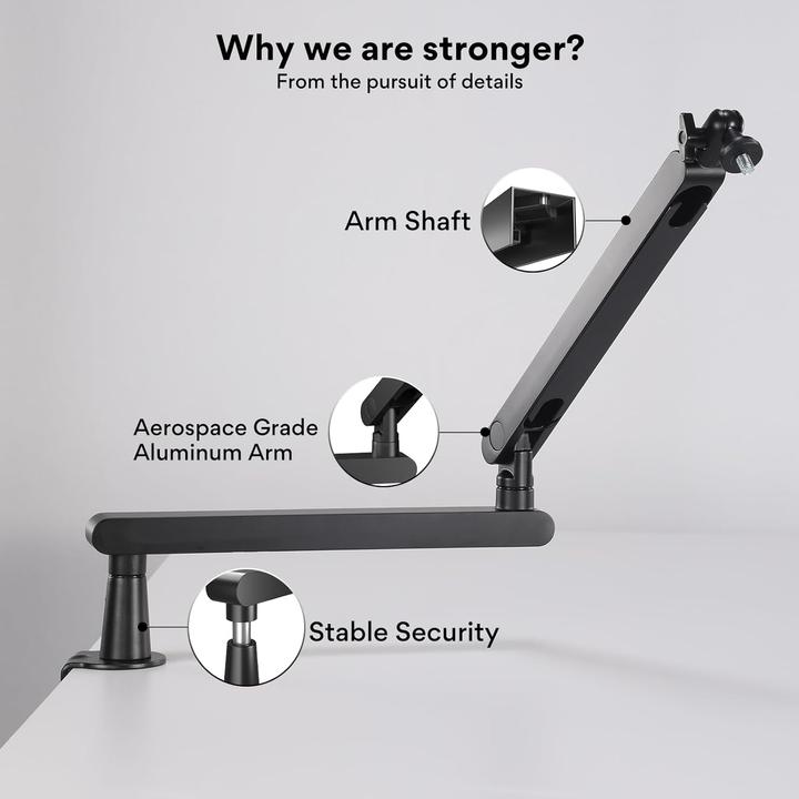 Actual product image Maono BA92 microphone boom