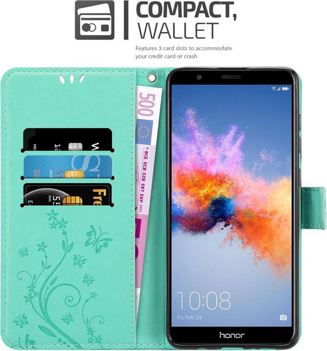 Produktbild Cadorabo Flower Book Cover (Honor 7X)