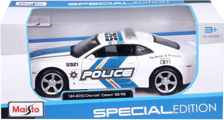 Actual product image Maisto FOOD DIE CAST car model Chevrolet Camaro SS RS Police 2010 1:24, 31208