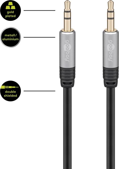 Produktbild Goobay 3.5mm Klinke – 3.5mm Klinke (5 m, 3.5mm Klinke (AUX))