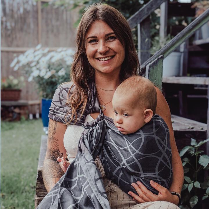Produktbild Hoppediz Babytragetuch Ring-Sling kbA-Qualität (2 m)