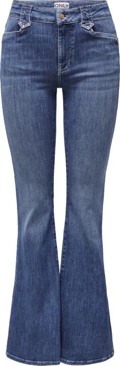 Image du produit Only Jeans taille moyenne évasé Pantalon à pattes d'éléphant (27)