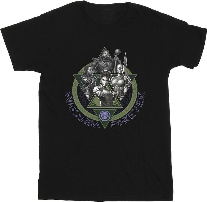 Produktbild Black Panther Wakanda Forever Group Ring Pose TShirt (XXL)
