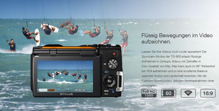 Actual product image Olympus Tough TG-860 (1/2,3'')