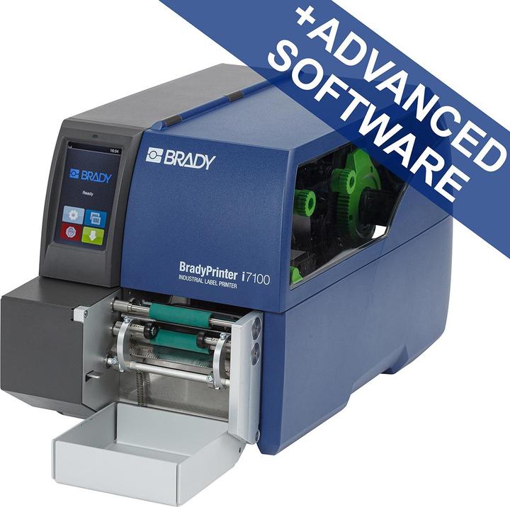 Produktbild Brady BradyPrinter I7100300P-EULABVLA, Thermotransferdrucker, max. Breite 56 mm, 300 dpi, USB, Ser (300 dpi)