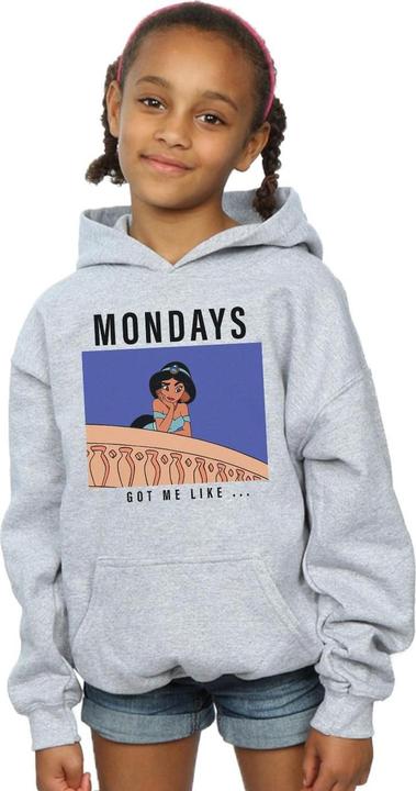 Actual product image Disney Princess Girls Jasmine Mondays Got Me Like Hoodie (128)