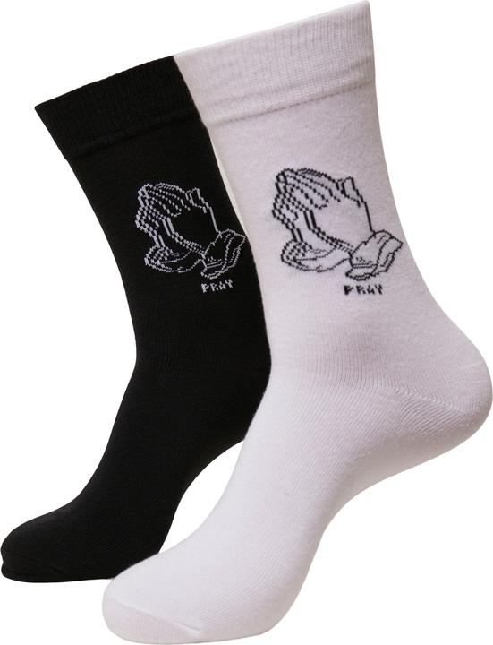Immagine prodotto Mister Tee Calzini Pray Hands 2-Pack - 15343 (Confezione da 2, 35 - 38)