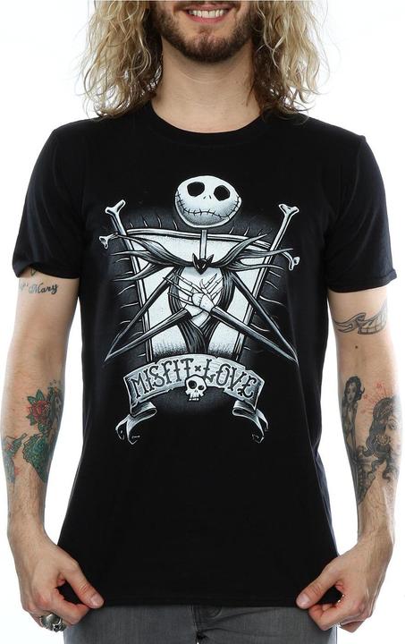 Immagine prodotto Dick Smith Maglietta Misfit Love Jack Skellington Uomo in cotone (L)