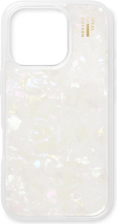 Productafbeelding iDeal Of Sweden iPhone 16 Pro Gepareld Hoesje - Wit (Apple iPhone 16 Pro)