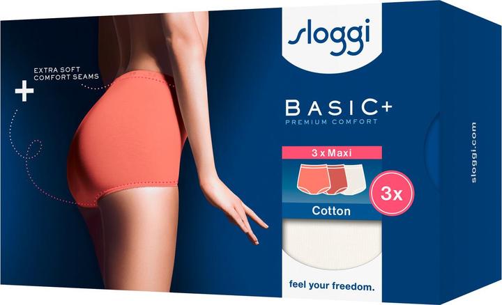 Immagine prodotto Sloggi Unterhose BASIC+ MAXI Damen-Slip 3er Pack (48, confezione da 3)