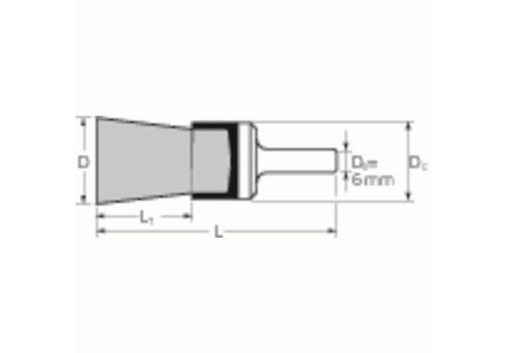 Immagine prodotto Pferd Spazzola PBU INOX Ø 10 mm spessore del filo 0,15 mm acciaio inox 0,15 mm 20000 min-¹