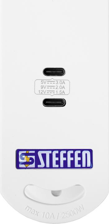 Immagine prodotto Steffen Presa multipla VARIABL 6xT13 + 2xUSB-C PD 18W 3m ws (6 x, 3 m)