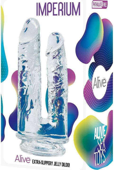 Actual product image Alive Empire Double Dildo Jelly Clear