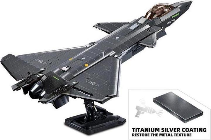 Actual product image Sluban SL96057 - Stealth aircraft J20SS