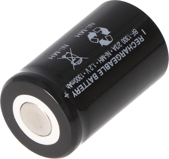 Actual product image AccuCell Battery 2/3A, the high current NiMH battery (1 pcs., 1300 mAh, Battery + charger)