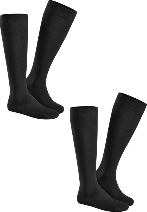 Actual product image Hudson Only Cotton (3 x 2 pairs) knee socks, colour 005 black, size 39-42 (Single pack, 39 - 42)