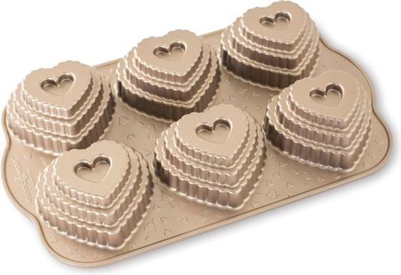 Produktbild Nordic Ware Tiered Heart Cakelet Pan