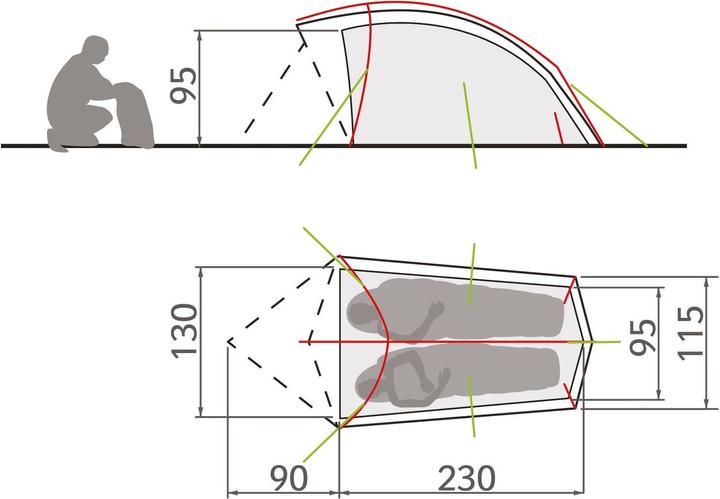 Immagine prodotto Vaude Toro (Tenda a cupola, 2.39 kg, 2 persone)