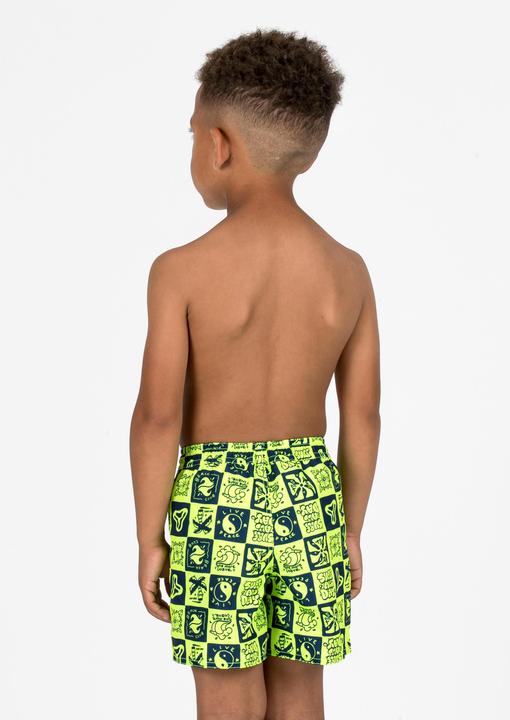 Produktbild Olaian Boardshorts Jungen 100 gelb/schwarz (6, 7, 8)