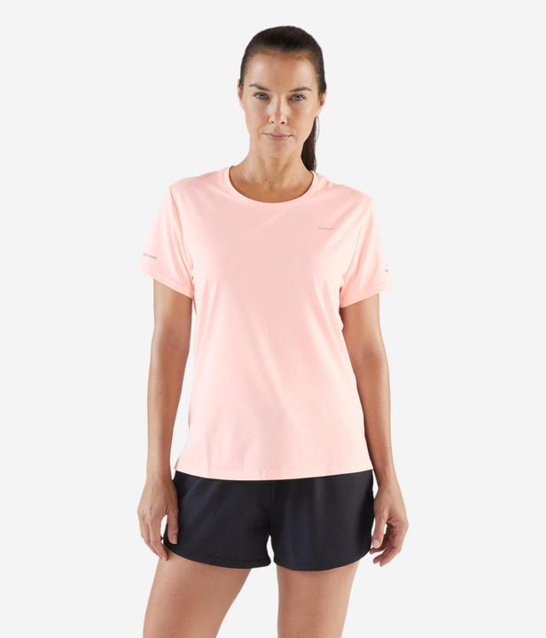 Kiprun Laufshirt kurzarm Damen atmungsaktiv - Run 500 Dry rosa
