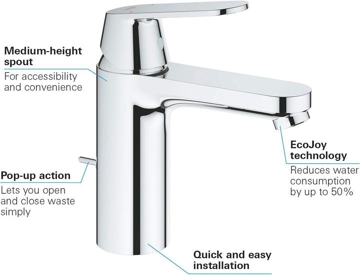 Immagine prodotto Grohe Miscelatore monocomando per lavabo Eurosmart