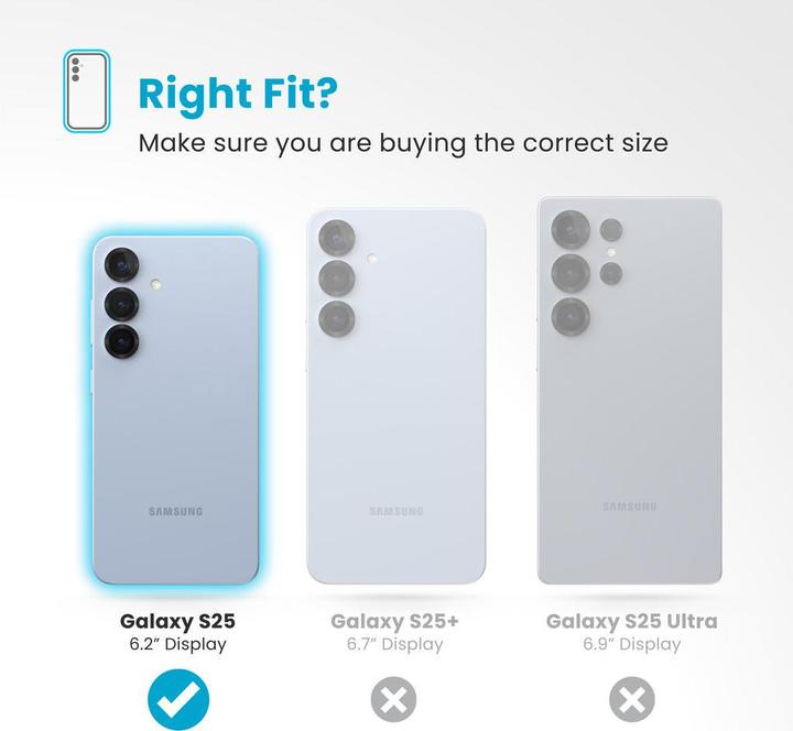 Actual product image speck Presidio2 Clear + Magnet Samsung Galaxy S25/S24 - with Microban (Samsung Galaxy S25)