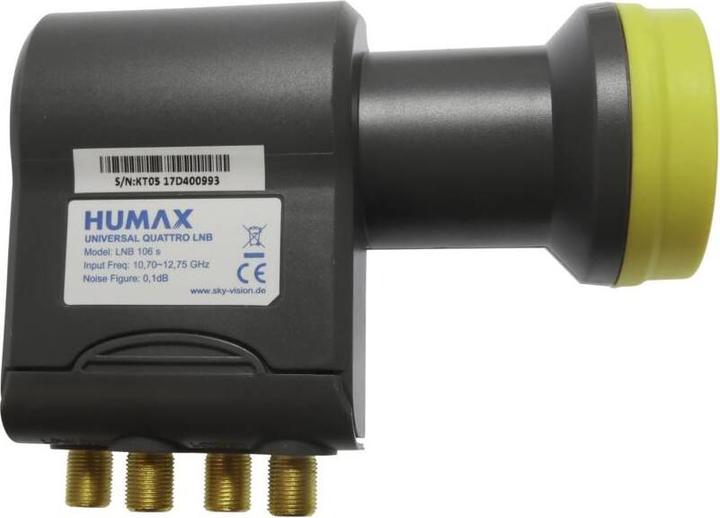 Actual product image Humax LNB 106 Gold Quattro (Quattro LNB, 40mm)