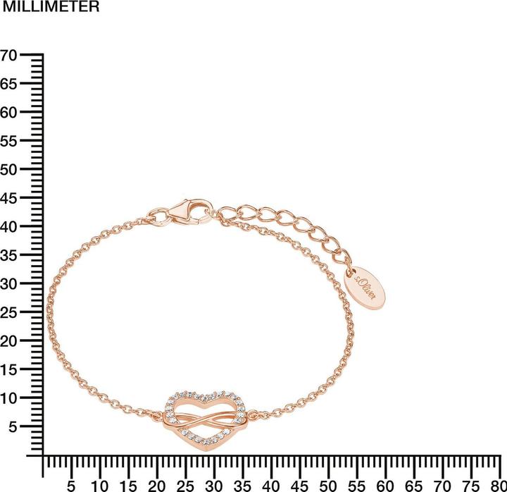 Image du produit S.Oliver Coeur Infini (20 cm, Zircone, Argent)