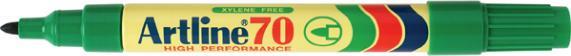 Productafbeelding Shachihata Artline 70N Permanent marker Medium Ronde punt 1,5 mm Groen Navulbaar (Groen, 1.50 mm, 12 x)