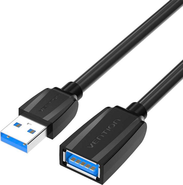 Immagine prodotto Vention Cavo di prolunga USB 3.0, da USB maschio a USB femmina, 1 m (nero) (1 m, USB 3.0)