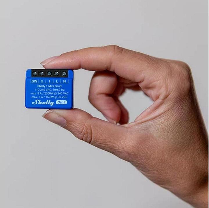 Actual product image Shelly 1 Mini Gen3 x2 (Switch actuator)
