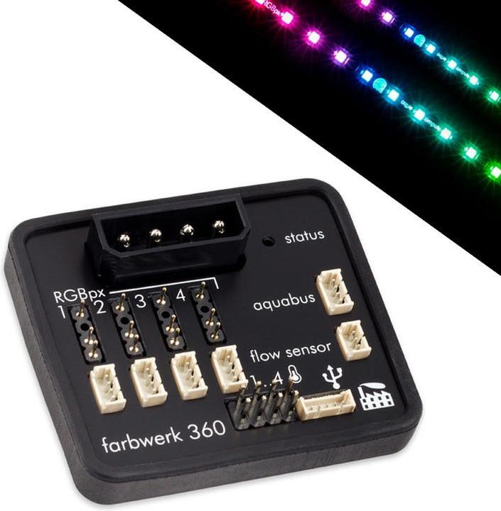 Image du produit Aqua Computer contrôleur de LED RVB 360 de l'unité d'encrage