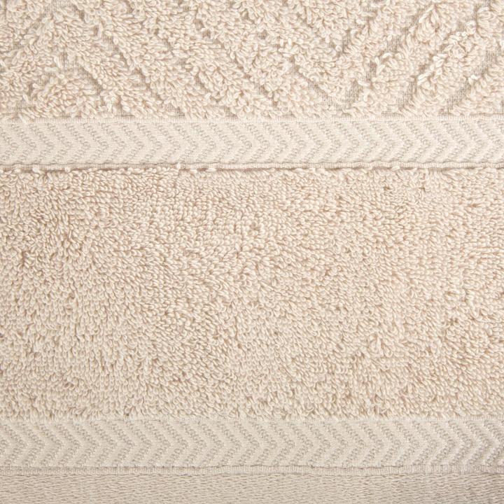 Actual product image Eurofirany REINA LINE cotton towel with zigzag pattern and smooth edge, 500 g/m2, 50 x 90 cm (50 x 90 cm)