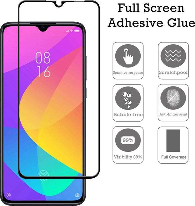 Immagine prodotto Screenguard Xiaomi Mi 9 Lite Pellicola protettiva di vetro a schermo intero 2.5D 9H (1 Pezzo/i, Mi 9 Lite)