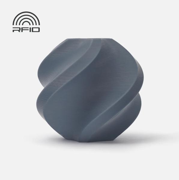 Image du produit Bambu Lab Filament PLA Basic Bleu Gris 1kg 1,75 mm (avec bobine) (PLA, 1.75 mm, 1000 g, Gris, Bleu)