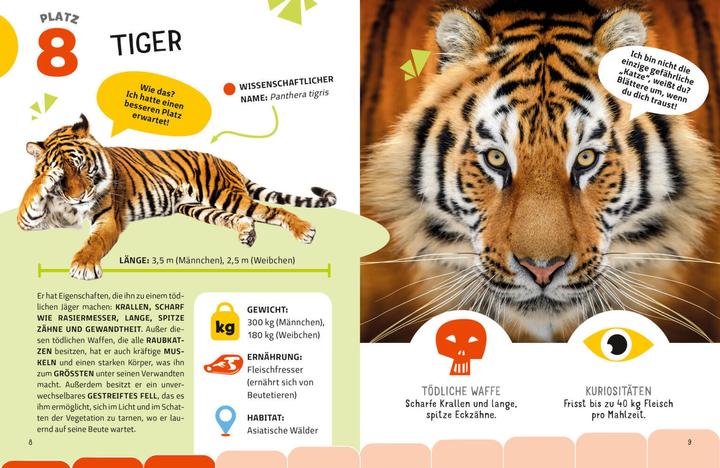 Immagine prodotto National Geographic Die tödlichsten Tiere. Ein aufregendes Count-Down der gefährlichsten Tiere (Top Ten) (Tedesco, Cristina Banfi, Massimo Miato, 2024)