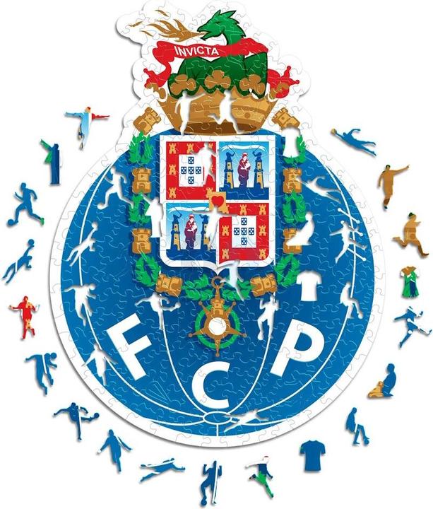 Iconic FC Porto - Logo - Wooden Puzzle Size L (500 pieces) (500 pieces)