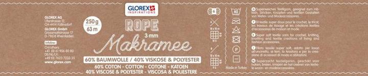 Produktbild Glorex Makramee Rope (63 m)