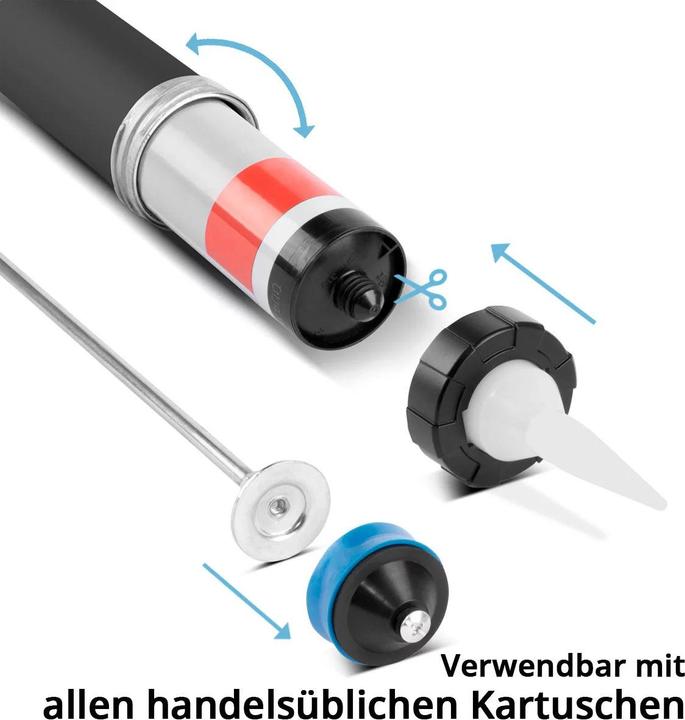 Produktbild Stahlwerk Silikonpistole SPB-600 ST mit 600 ml aus Aluminium Silikonpresse
