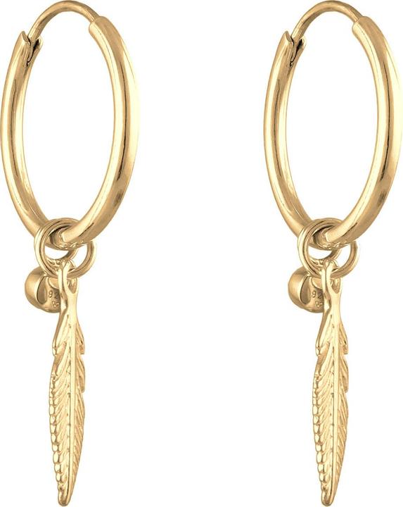 Produktbild Elli Creole, Feder, Solitär-Ohrring (Glaskristall, 925 Sterling Silber)