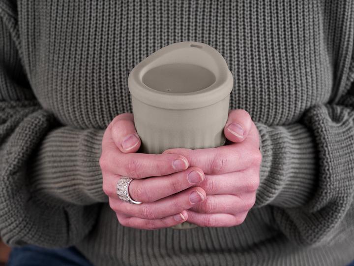 Actual product image APS Lid for reusable cup mocha
