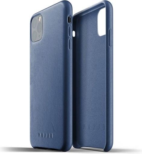 Mujjo Full Leather Case for iPhone 11 Pro Max - Monaco Blue (Apple iPhone 11 Pro Max)