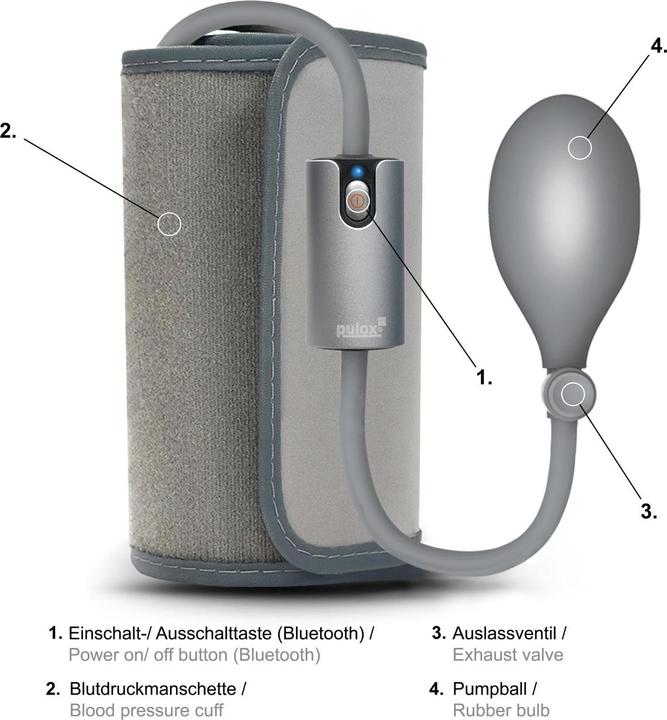Actual product image Pulox AirBP Blood Pressure Monitor (Blood pressure monitor upper arm)