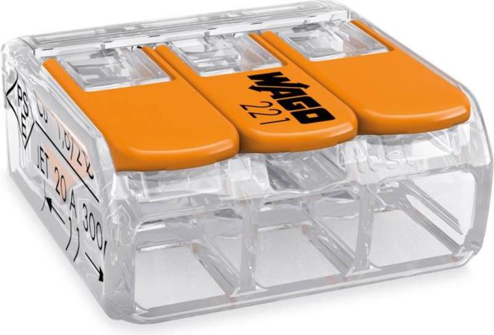 Image du produit Wago Pince de connexion COMPACT 3 fois 50 pièces