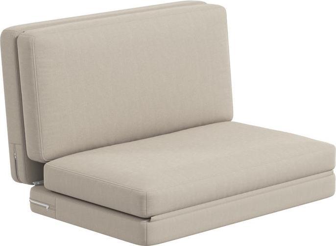 Produktbild Swisshandel24 Bodensofa 3-in-1 Klappbar Schlafsofa mit Samtoptik, bis 240kg, beige