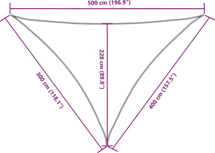 Actual product image VidaXL Awning (3 x 4 x 5 m)