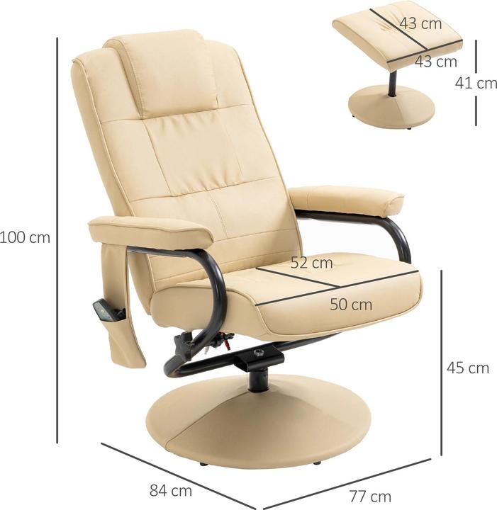 Actual product image Floki24 Massage chair with stool