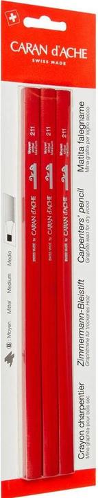 Actual product image Caran d'Ache Carpenter pencil in blister pack (HB, 3 x)